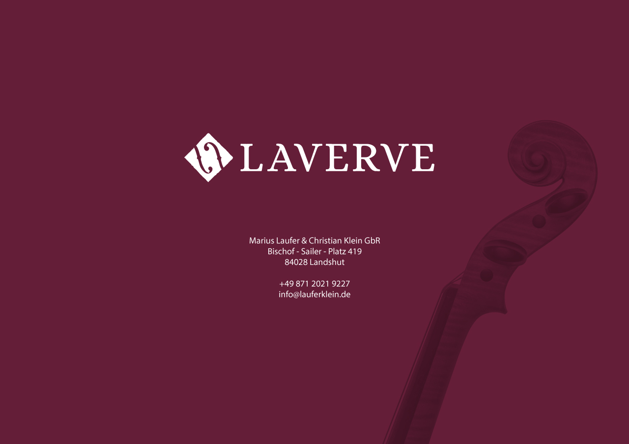 Hier entsteht die neue Internetseite von LAVERVE - Streichinstrumente & Bögen.